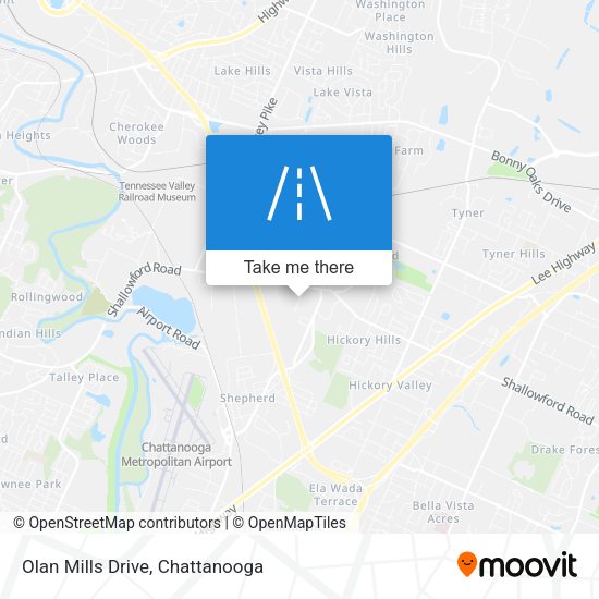 Olan Mills Drive map