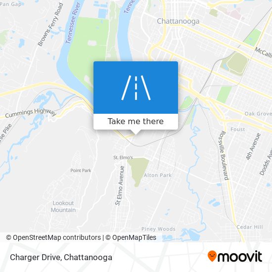 Charger Drive map