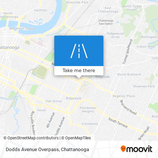 Dodds Avenue Overpass map