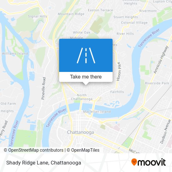 Mapa de Shady Ridge Lane