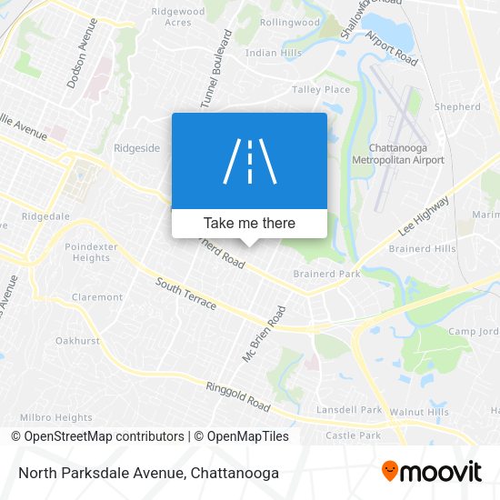 Mapa de North Parksdale Avenue