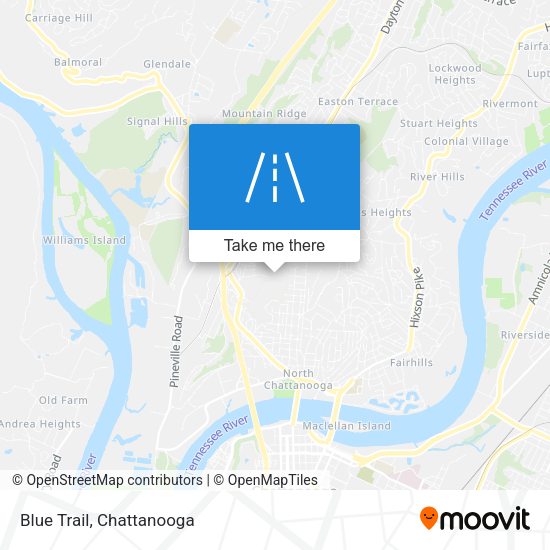 Mapa de Blue Trail