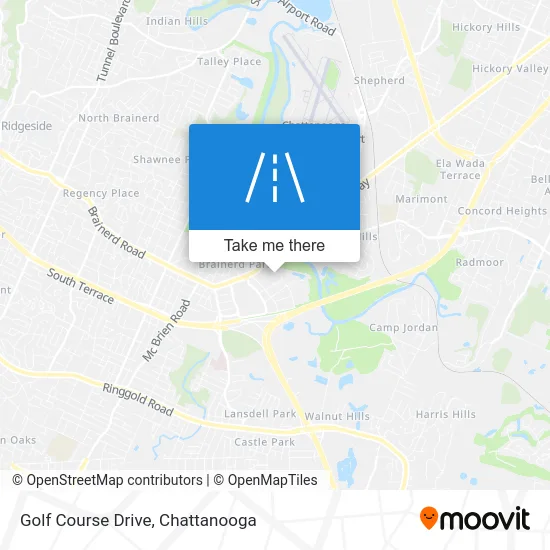 Golf Course Drive map