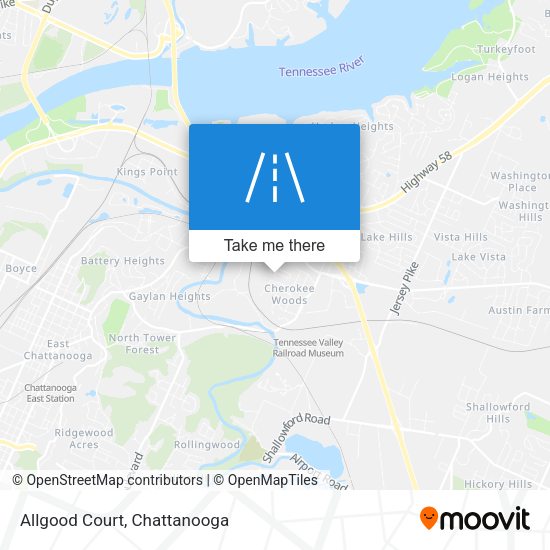 Mapa de Allgood Court