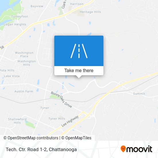 Tech. Ctr. Road 1-2 map