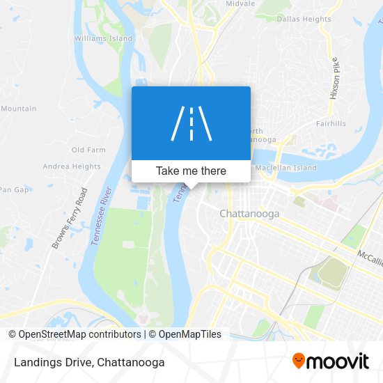 Landings Drive map