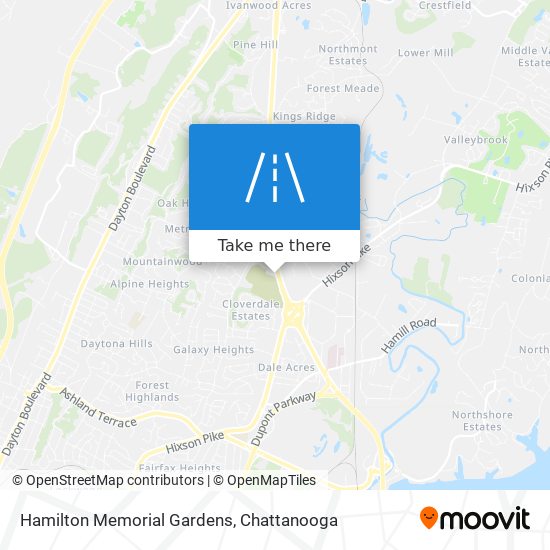 Hamilton Memorial Gardens map