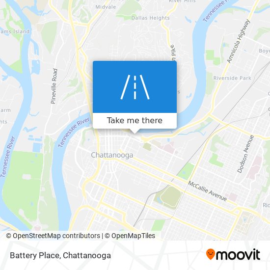 Battery Place map