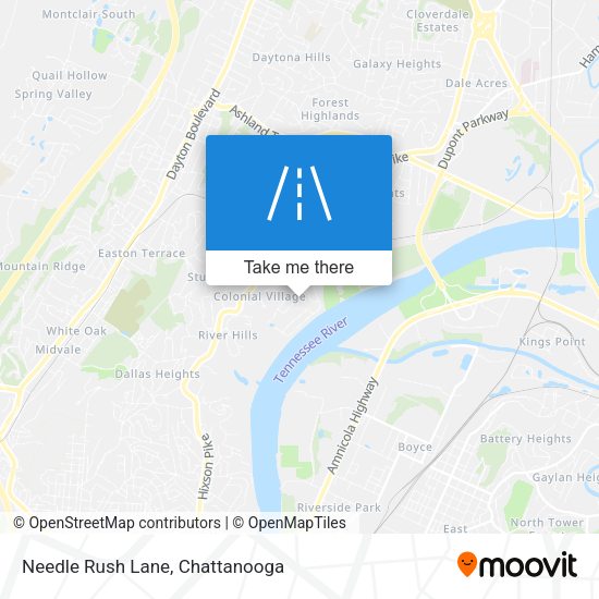 Needle Rush Lane map