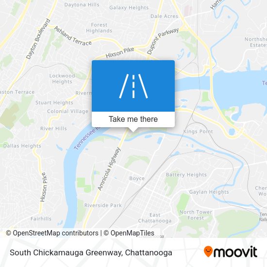 South Chickamauga Greenway map