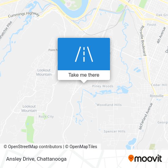 Ansley Drive map