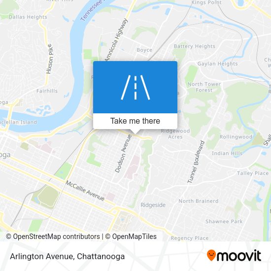 Arlington Avenue map