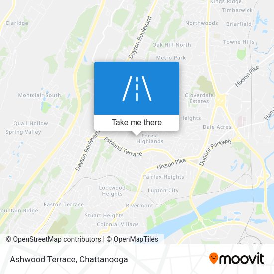 Ashwood Terrace map