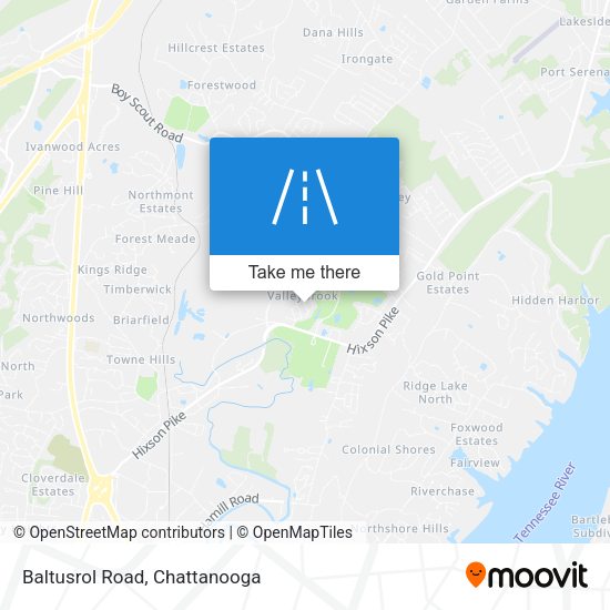 Baltusrol Road map