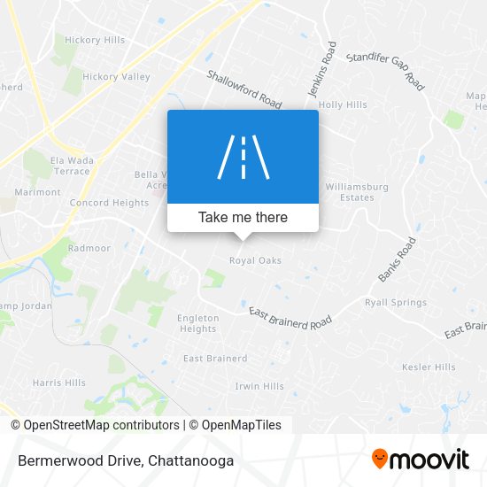 Bermerwood Drive map