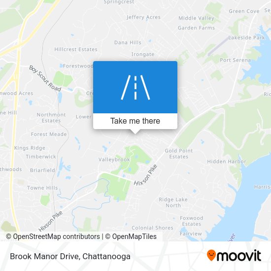 Brook Manor Drive map