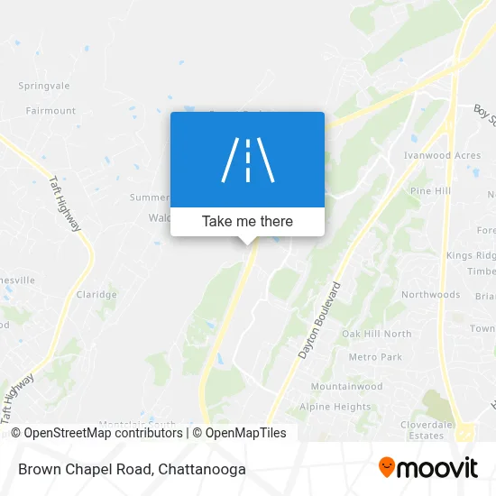 Brown Chapel Road map