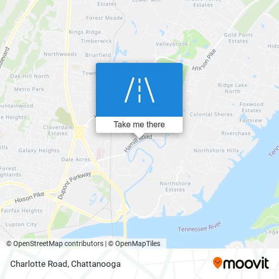 Charlotte Road map