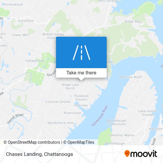 Chases Landing map