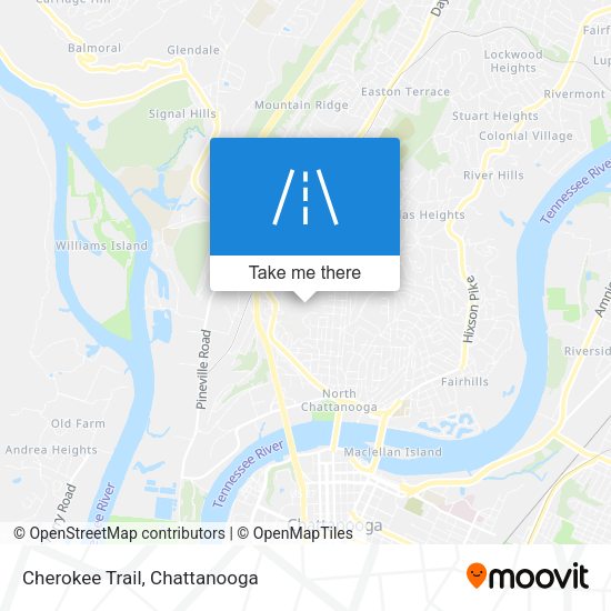 Mapa de Cherokee Trail