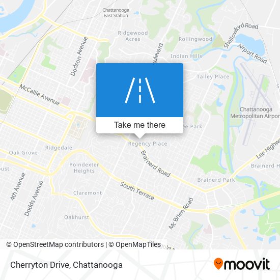 Cherryton Drive map