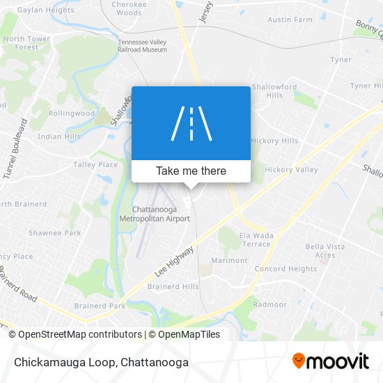 Chickamauga Loop map