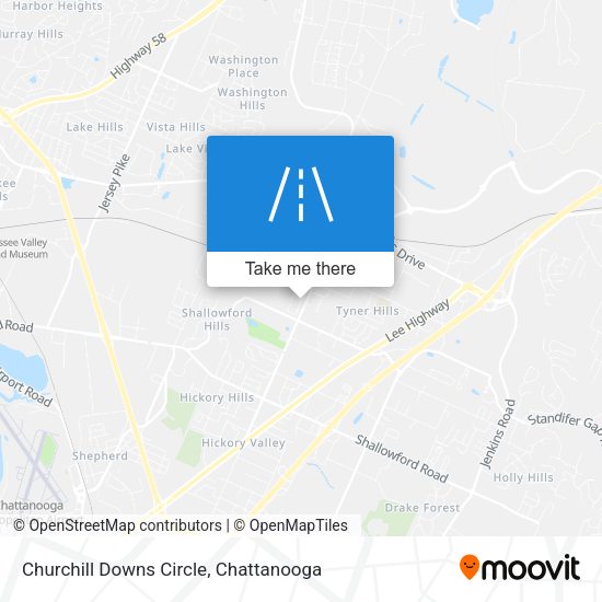 Churchill Downs Circle map