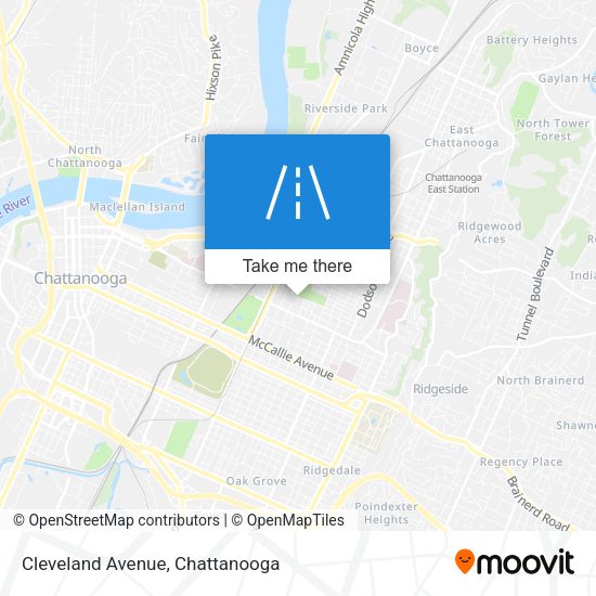 Mapa de Cleveland Avenue