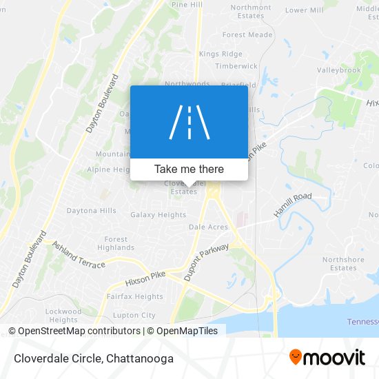 Cloverdale Circle map