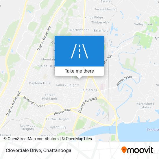 Mapa de Cloverdale Drive