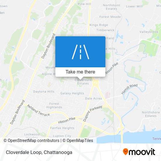Cloverdale Loop map