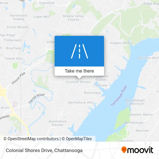 Colonial Shores Drive map