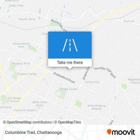 Columbine Trail map
