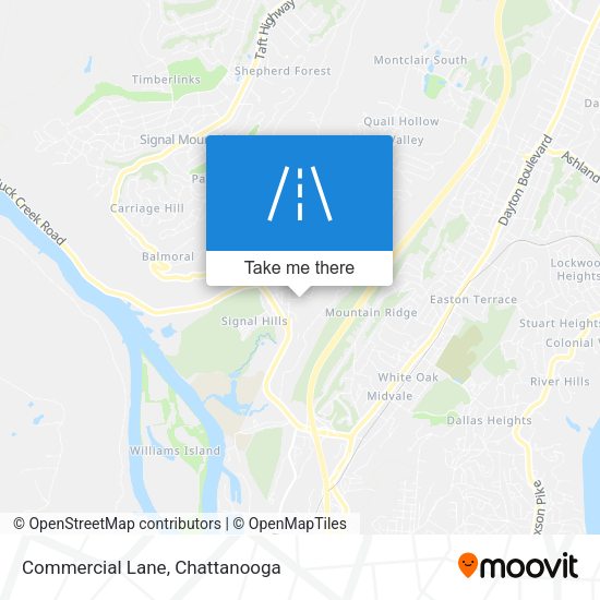 Commercial Lane map