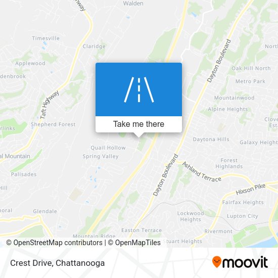 Crest Drive map