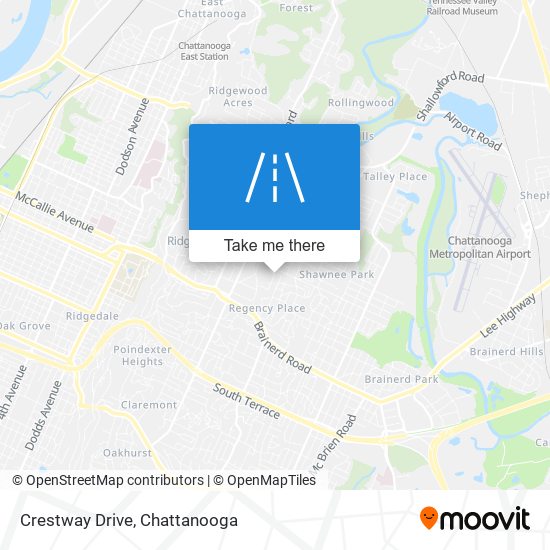 Crestway Drive map