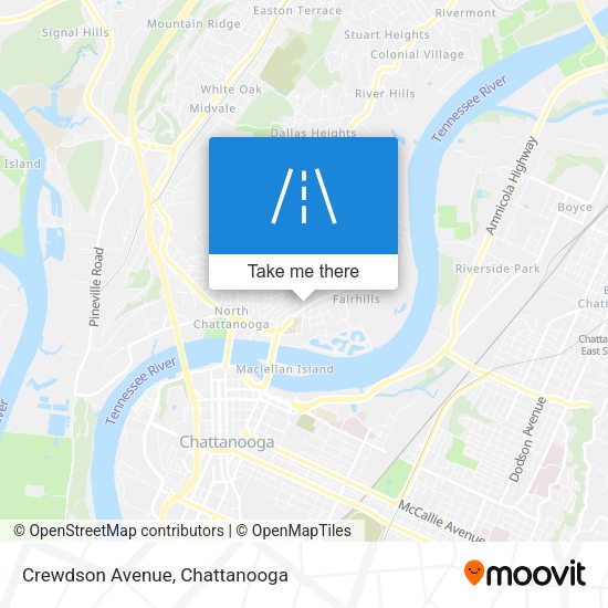 Crewdson Avenue map