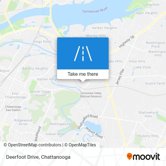 Deerfoot Drive map