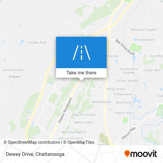 Mapa de Dewey Drive