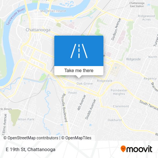 Mapa de E 19th St