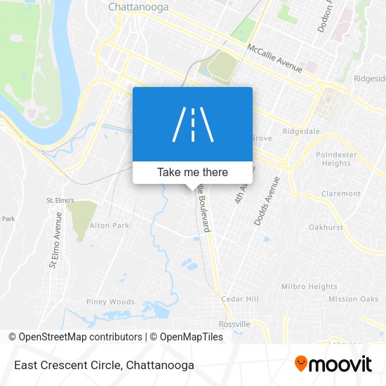 East Crescent Circle map