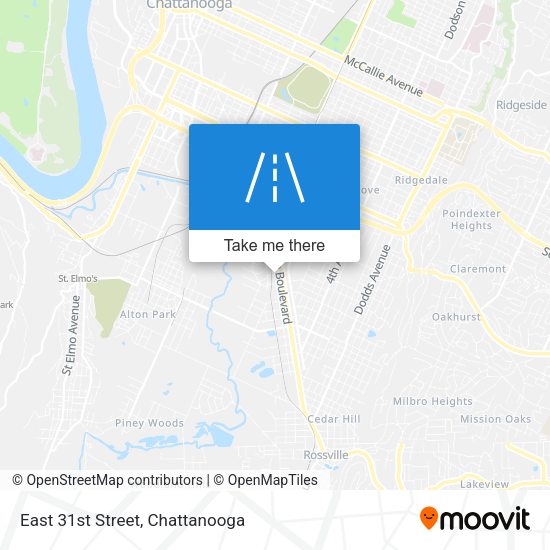 Mapa de East 31st Street