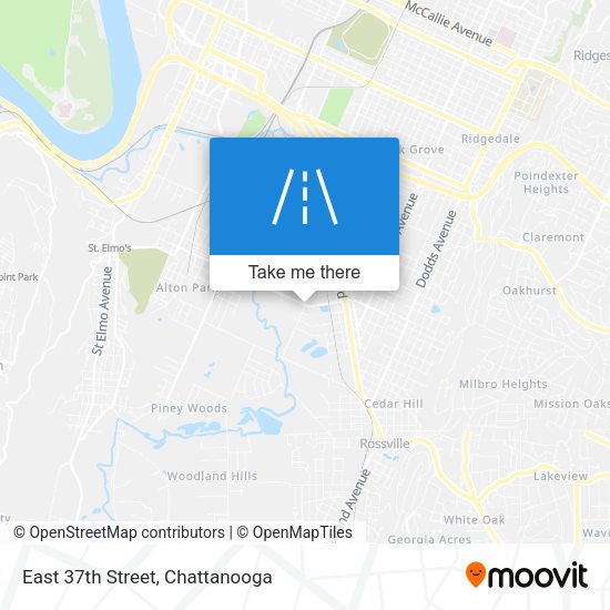 Mapa de East 37th Street