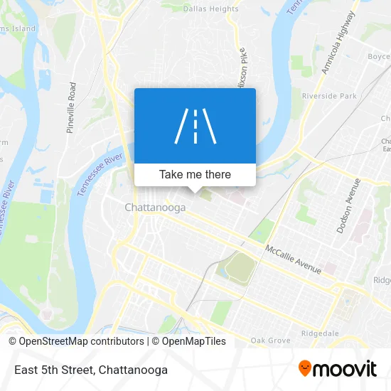Mapa de East 5th Street