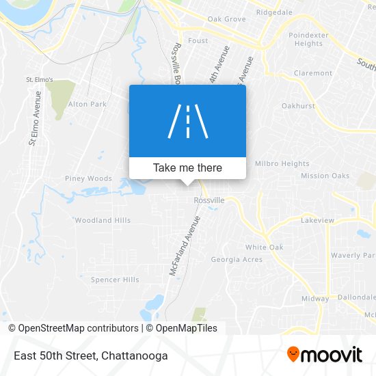 Mapa de East 50th Street
