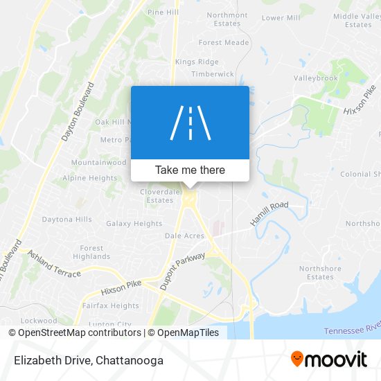 Elizabeth Drive map