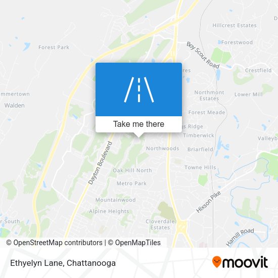 Mapa de Ethyelyn Lane