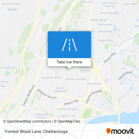 Forrest Wood Lane map