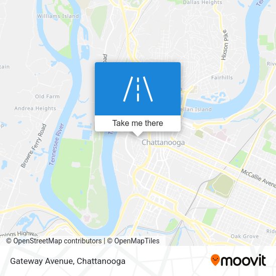 Mapa de Gateway Avenue