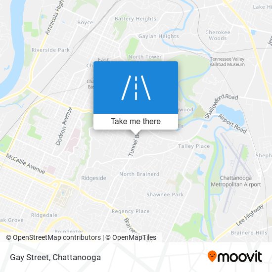 Mapa de Gay Street